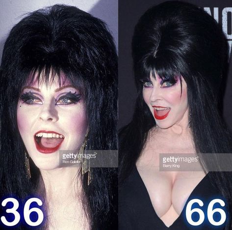 Ageless Makeup, Elvira Makeup, Macabre Horror, Elvira Movies, Cassandra Peterson, Dark Princess, Elvira Mistress Of The Dark, Goth Halloween, Classic Actresses