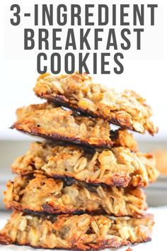 Daniel Fast Snacks, Peanut Butter Banana Breakfast, Daniel Fast Breakfast, Daniel Fast Diet, Banana Breakfast Cookies, Daniel Fast Meal Plan, Banana Breakfast Cookie, Fast Dessert Recipes, Oat Recipes