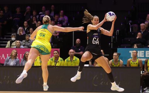 Netball: Silver Ferns defy world ranking by beating Australia again Geoff Capes, Falling Back In Love, Silver Fern, Half Time, Netball, Home Team, Sports Business, Black Cap, Constellations