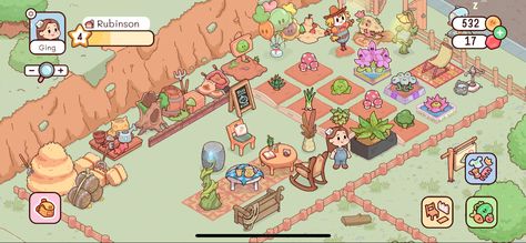 My Dear Farm Game Layout, My Dear Farm Game Ideas, My Dear Farm Game, Isometric Game, Cozy Games, Cozy Gaming, Game Style, Farm Games, Pocket Game