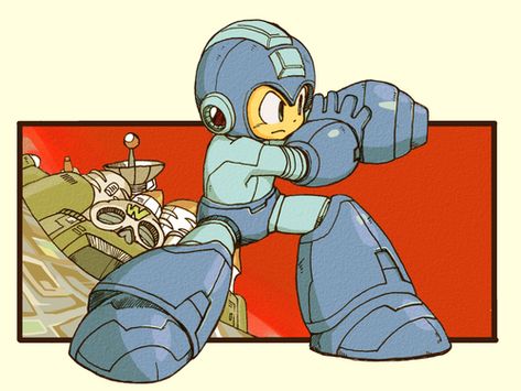 MEGA DOPE Mega Man Art, Capcom Art, Megaman X, Retro Gaming Art, Nintendo Art, A Robot, Mega Man, Video Game Characters, Manga Illustration