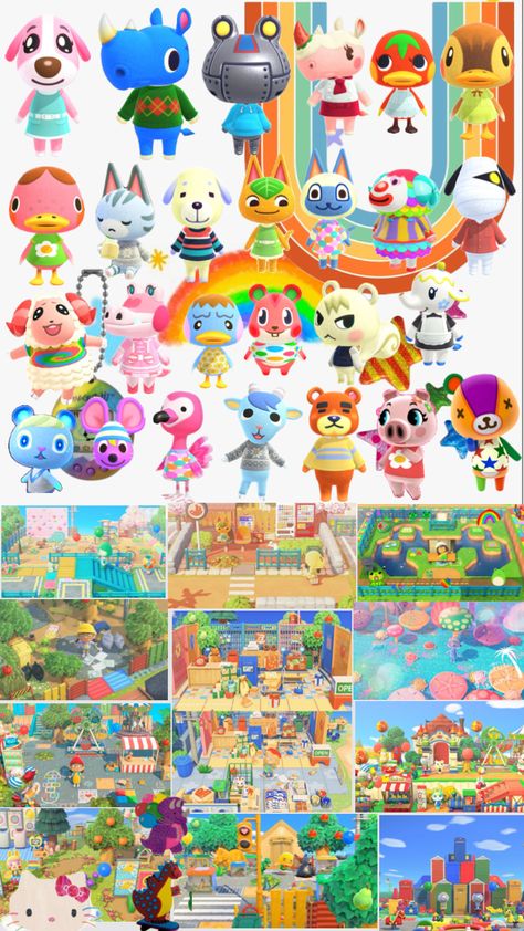 #kidcore #acnh #animalcrossingnewhorizons #ac #kidcoreaesthetic #animal #crossing #vibes #acnhaesthetic #acnhvillager #cool #cute #color #colorful #pretty #island Pretty Island, Kid Core Aesthetic, Kidcore Aesthetic, City Island, Animal Crossing Guide, Island Theme, Animal Crossing Characters, Kid Core, Birthday Wishlist