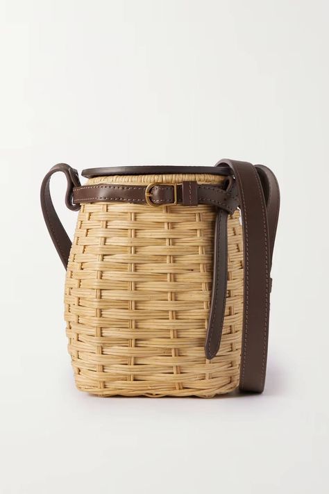 J.Crew Just Dropped a 2023 Version of Meghan Markle's Bag | Who What Wear Vacation Looks, Wicker Bags, Rattan Bag, Tom Ford Sunglasses, New 2023, Easy Spirit, Straw Tote, Bamboo Handles, Woven Bag