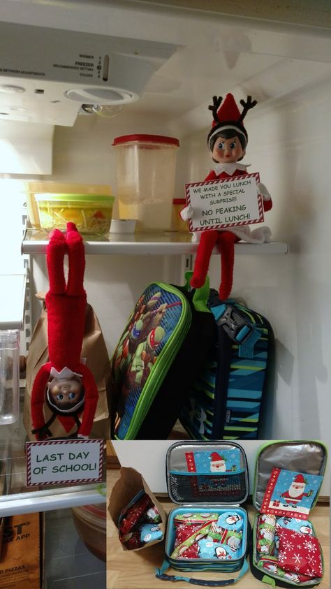 Back To School Elf On The Shelf, Elf Back To School, Elf Lunch Ideas, Elf On The Shelf Last Day Of School Ideas, 2023 Elf On The Shelf, Elf On A Shelf School Ideas, Elf On The Shelf Ideas For Birthday Kids, Elf On Shelf Last Day Of School, First Day Of Elf On The Shelf