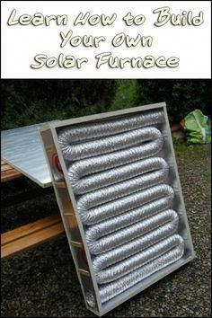 Solar Furnace, Water Heater Diy, Diy Heater, Alternative Energie, Solar Heater, Solar Power Diy, Solar Energy Panels, Solar Roof, Solar Water Heater