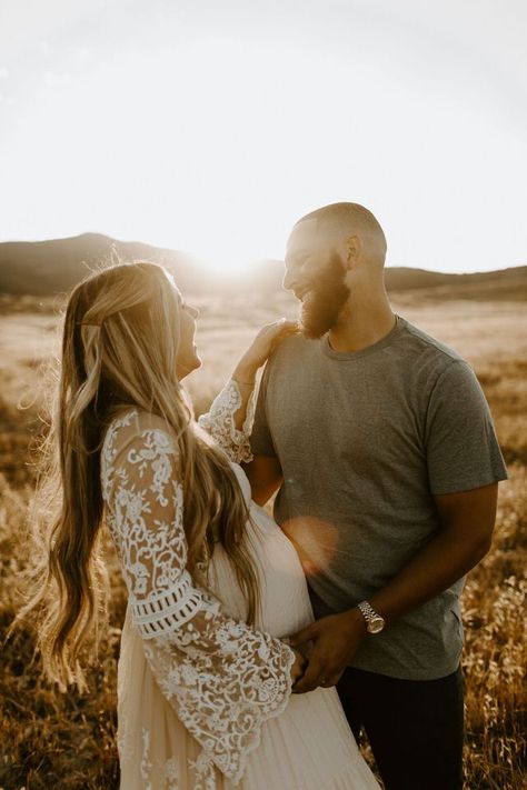 San Diego Maternity Photos at Sunset - charaphotography.com/ Boho Maternity Photos, Golden Fields, Boho Maternity, Maternity Photo Shoot, Bohemian Kimono, Dreamy Whites, Multiple Outfits, White Boho Dress, Photo Packages