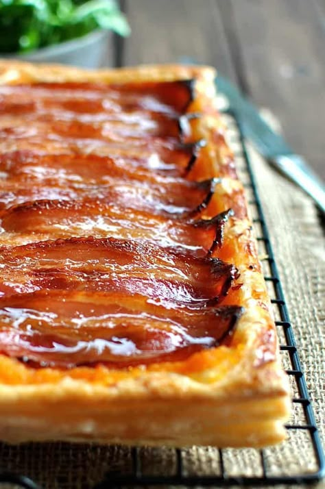 Pumpkin Tarts Recipe, Bacon Tart, Mashed Pumpkin, Pumpkin Tart, Pumpkin Tarts, Coconut Dessert, Recipetin Eats, Brownie Desserts, Frozen Puff Pastry