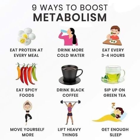 9 Ways To Boost Metabolism Ways To Boost Metabolism, Boost Metabolism Drink, Spicy Drinks, Metabolism Booster, Slow Metabolism, Increase Metabolism, Natural Drinks, Fast Metabolism, Burn Fat Faster