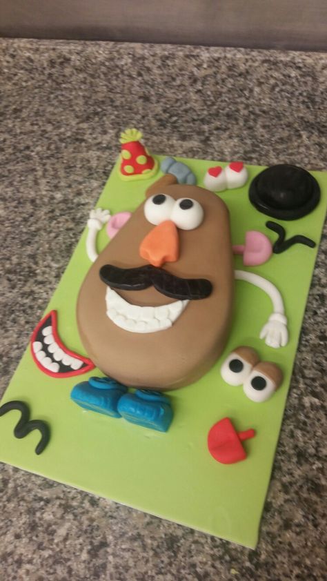 Mr potato head birthday cake Mr Potato Head Cake, Mr Potato Head Birthday Party, Potato Head Birthday Party, Birthday Cake Ideas For Boys, Cake Ideas For Boys, Birthday Cookout, Potato Party, Best Birthday Cake, Toy Story Cakes