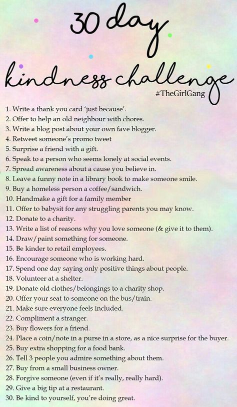 Kindness is  healthy.  One show of kindness a day makes us feel great inside and great outside. Kindness Ninja, Kindness Challenge, Vie Motivation, Writing Blog Posts, 30 Day Challenge, Random Acts Of Kindness, Journal Prompts, The Words, Better Life