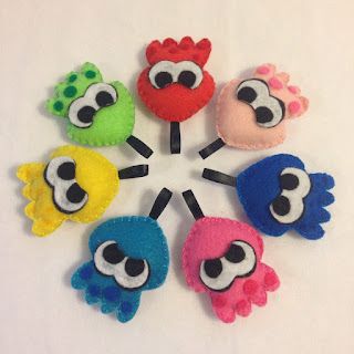 Splatoon Birthday Party Ideas, Splatoon Crafts, Splatoon Party, Splatoon Birthday, Splat Tim, Splatoon Squid, Felt Keychain, Candy Cake, What Can I Say