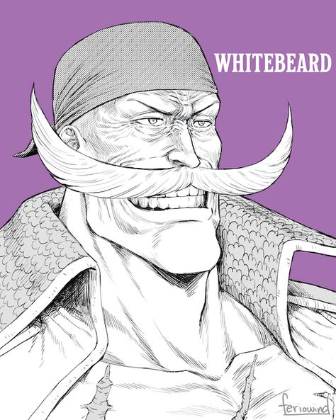 White Beard Fanart, Barba Blanca One Piece, One Piece Edward Newgate, Korra Comic, Edward Newgate, Gol D Roger, One Piece Wallpaper Iphone, Hand Drawing Reference, One Piece Art