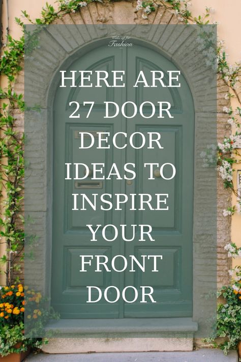 Here are the best door decor ideas to use for your front door. Front Door Catch All Entryway, Front Doors No Windows, Unique Front Door Decor Ideas, Front Door Cottage Style, Entry Door Decor Outside, Ideas For Front Door Decor Entrance, Unique Front Door Decor, Modern Front Door Decor Ideas, 2024 Front Door Trends