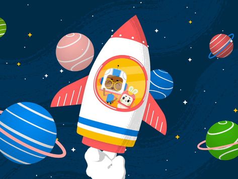 Rocket Ship Illustration, Rocket Illustration Design, Space Rocket Illustration, Rocket Illustration, Rocket Logo, Rockets Logo, Rocket Space, Rockets For Kids, Space Illustration