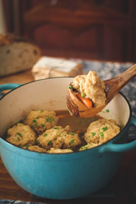 Sourdough Dumplings - Cultured Food Life Sourdough Dumplings, Fermentation Station, Cultured Food, Stew And Dumplings, Sourdough Bread Starter, Sourdough Starter Discard Recipe, Bread Starter, Sourdough Starter Recipe, Sourdough Discard