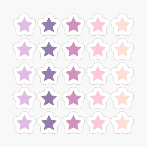 Get my art printed on awesome products. Support me at Redbubble #RBandME: https://www.redbubble.com/i/sticker/Pastel-Color-Mini-Star-Pack-by-A-D-S/94269431.EJUG5?asc=u Colorful Stickers Aesthetic, Stars Stickers Printable, Pastel Stickers Printable, Star Stickers Printable, Journal Stickers Ideas, Cute Mini Stickers, Printable Stars, Star Printable, Pastel Stickers