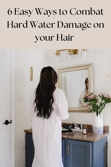 This guide taught me how to combat hard water hair, the shampoo to combat hard water, how to combat hard water in the shower and more! Well Water Hair, Hard Water Hair, Water Hair, Soften Hair, Take Care Of Your Body, Water Retention, Hair Solutions, Fitness Advice, Cottage Living