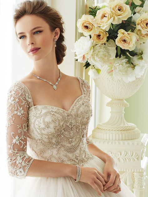 Sophia Tolli Wedding Dresses, Wedding Dresses Images, Crystal Wedding Dress, Popular Wedding Dresses, Sparkly Prom Dress, Sophia Tolli, Add Sleeves, Tulle Ball Gown, A Wedding Dress