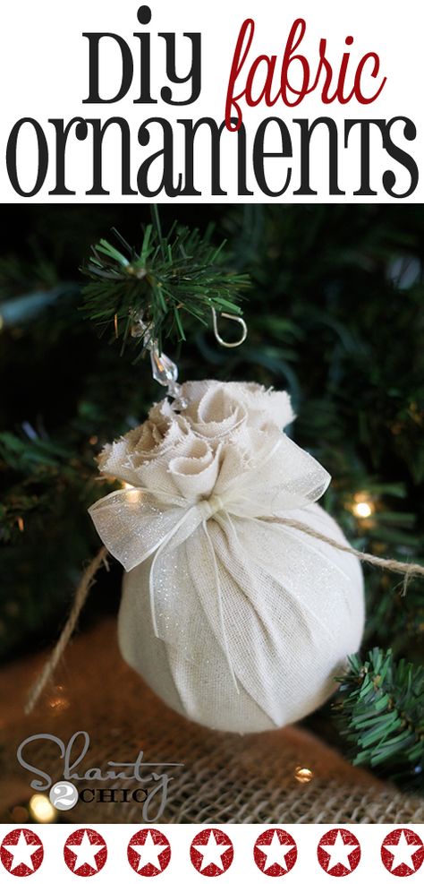 diy fabric balls Shanty2Chic Diy Kid Ornaments Christmas, Ornaments Diy Kids, Diy Christmas Ball, Burlap Christmas Tree, Fabric Balls, Kissing Ball, Diy Christmas Ornaments Easy, Diy Christmas Ornament, Holiday Crafts For Kids