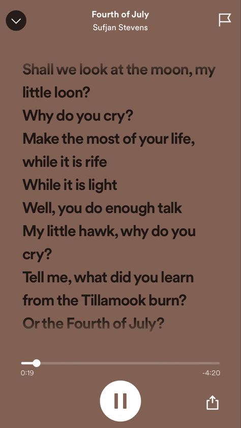 Fourth Of July Song Lyrics, Fourth Of July Song Aesthetic, Fourth Of July Sufjan Stevens Aesthetic, Fourth Of July Lyrics, Fourth Of July Song, Fourth Of July Sufjan Stevens, Fourth Of July Songs, July Lyrics, Lit Songs