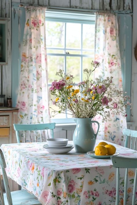 Laundry Kitchen Combo, Pastel Cottage, Feeling Of Nostalgia, Cottagecore Kitchen, Cottagecore Room, Cottagecore Room Decor, Colorful Cottage, Cottage Style Kitchen, Pastel House