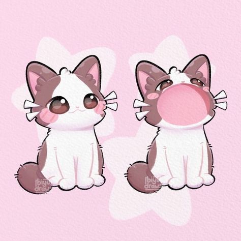 Pop Cat Drawing, Kawaii Cat Drawing, Pop Cat, Chat Kawaii, Kitten Drawing, Cartoon Cats, Chibi Cat, Cute Cat Drawing, Cat Doodle