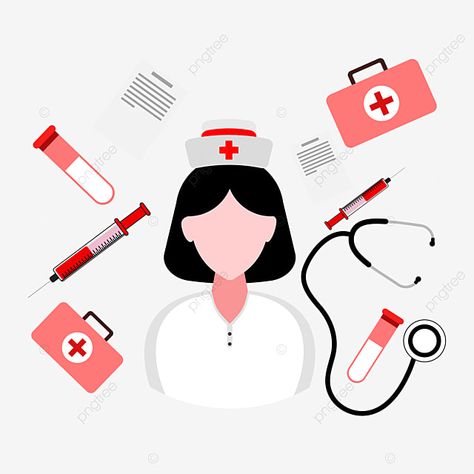 Doctor Accessories, Medical Artwork, Nurse Clipart, National Nurses Day, Nurse Day, Medical Stickers, Male Nurse, Doctors Day, Romantic Background