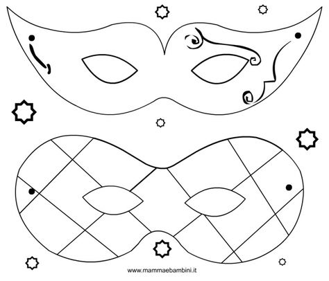 maschere-da-colorare Coloring Mask, Theme Carnaval, Carnival Crafts, School Carnival, Mardi Gras Mask, Masquerade Ball, Halloween Paper, Purim, Happy Kids