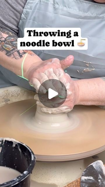 Emma Puddick Pottery on Instagram: "Carrying on my aim for this year of making a wider range of forms, yesterday I threw some noodle bowls 🍜 Whether you love a ramen or Buddha bowl or just massive portions of cereal, this size and shape is so versatile.   These will be turned a little to refine the shape around the base when they are leatherhard. Clay shrinks when it is fired (I think 10-12% in the case of the one I’m using here), so I hope my projection of their final size is about right 🤞🏼  #womeninceramics #clay #ceramics #pottery #handmade #wheelthrownpottery #wheelthrownceramics #handmadeceramics #wheelthrown #bristol #bristolmakers #emmapuddickpottery #modernceramics #ihavethisthingwithceramics #makersgonnamake #potterylove #ceramic #potteryofinstagram #potterylife  #ceramicartist Ceramic Noodle Bowl Pottery, Noodle Bowl Pottery, Noodle Bowls Ceramic, Ceramic Ramen Bowl Handmade, Pottery Ramen Bowl, Ramen Bowl Pottery, Ramen Bowl Ceramic, Ceramic Noodle Bowl, Ceramic Ramen Bowl