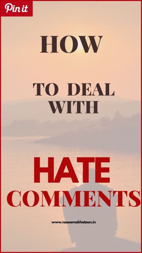 How To Deal With Haters, Public Piano, Ways To Feel Better, Negative Words, Good Comebacks, Constructive Criticism, Negative People, You Are Important, Negative Comments