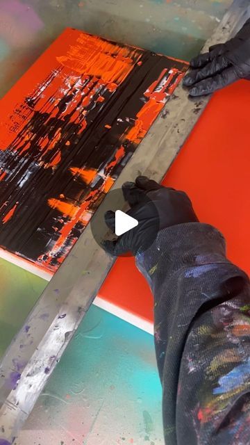 Abstract Painting Ideas On Canvas Diy, 3d Abstract Painting, Mixed Media Video, Mixed Media Abstract Art, How To Make Textured Paint Diy, Diy Large Canvas Art, Mixed Media Art Ideas, Canvas Textured Art, 3d Painting On Canvas