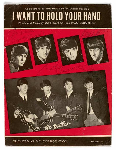 Beatles memorabilia for sale – in pictures | Music | The Guardian Young Beatles, Beatles Magazine, Paul Mccartney Beatles, Beatles Memorabilia, Nowhere Man, Here There And Everywhere, Beatles Poster, John Lennon Paul Mccartney, John Lennon And Yoko