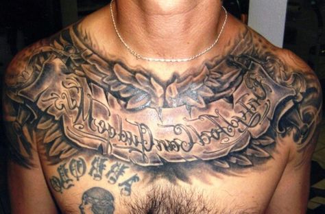 Only god can judge me Tattoos With Secret Meanings, Chest Tattoo Quotes, Chest Tattoos For Men, Full Chest Tattoos, Hood Men, Male Chest, Cross Tattoo For Men, Maori Designs, Tattoo Inspiration Men