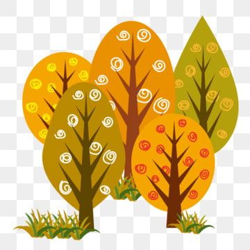 Cartoon Autumn, Print Scarf Design, Fruits Decoration, Fall Drawings, Christmas Tree Background, Autumn Png, Tree Templates, Egg Carton Crafts, Trees Forest