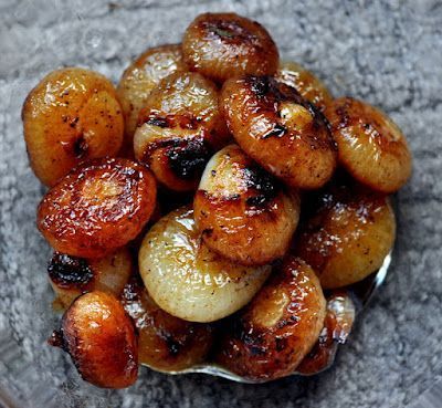 Braised Cipollini Onions (Photo by Michelle Judd of Taste As You Go) Braised Onions, Cipollini Onions, Julia Child Recipes, Dinner Guest, Onion Recipes, French Cooking, Julia Child, Side Recipes, Veggie Sides