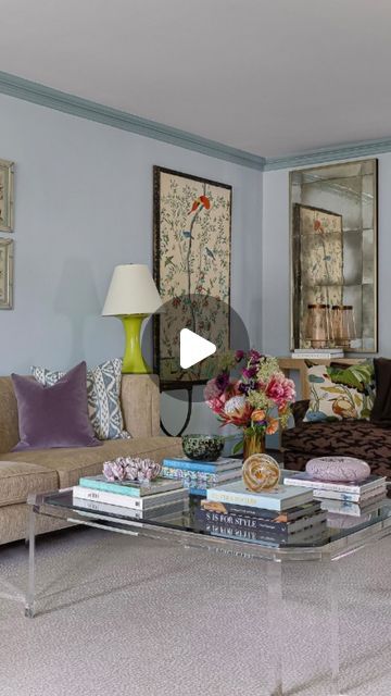 home on the web : cassidy montgomery on Instagram: "Everyday without fail. I’ve saved it in a post and I’m considering having it as my profile picture. For the record the Living Room paint colors are:

Walls - Sherwin Williams Hinting Blue 
Trim - Sherwin Williams Languid Blue LESS 25%

💙

#homeontheweb #homedecorinspo #livingroominspiration #livingroominspo #bluelivingroom #bluepaintcolors #blueinteriors #cltinteriors" Sherwin Williams Hinting Blue, Sherwin Williams Languid Blue, Languid Blue, Living Room Paint Colors, For The Record, Blue Paint Colors, Room Paint Colors, Paint Colors For Living Room, Blue Living Room