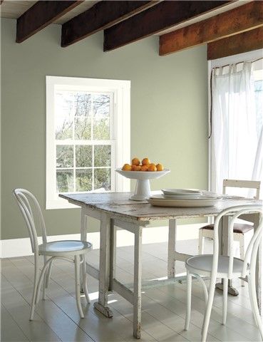 Lush Benjamin Moore, Louisburg Green, Benjamin Moore Green, Color Combinations Paint, Benjamin Moore Colors, Benjamin Moore Paint, Gray Owl, Simply White, Green Rooms