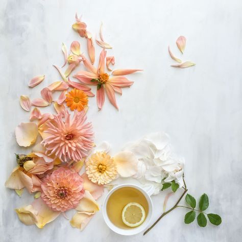 How Cristina Colli Takes Beautiful Still Life Flower Photos With Her iPhone Photos With Iphone, Painted Backdrops, Photo Food, Beautiful Flowers Photos, Still Life Photos, Flatlay Styling, Flat Lay Photography, Floral Photography, Tea Art