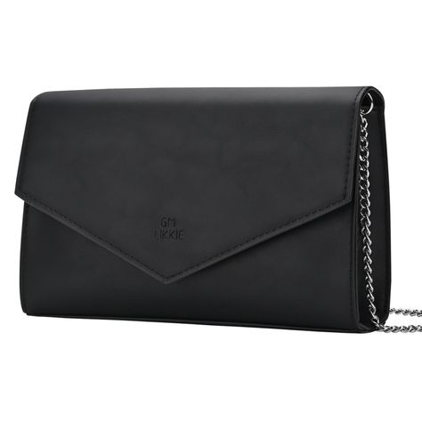 PRICES MAY VARY. PREMIUM QUALITY & FASHION DESIGN - This crossbody clutch purse is made of high-quality PU faux leather, suede lining, sturdy silver hardware and lots of storage for on the go LARGE CAPACITY - Size: 8.66"L x 2.36"W x 5.5"H. 1 magnet closure main pocket and 1 inner zippered pocket. Intelligent pocket design and a well-appointed interior are offered in saturated colors, which can perfectly accommodates your phone and party essentials. OCCASION - A festive pick for your next formal Homecoming Accessories, Black Clutch Bag, Envelope Clutch Purse, Crossbody Clutch Purse, Black Clutch Bags, Clutch Purse Black, Black Envelopes, Accessory Ideas, Casual Crossbody Bag