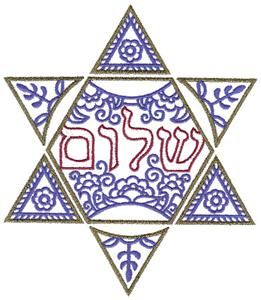 Elegant Jewish Embroidery (AIEJE) Embroidery Design Collection by Adorable Ideas Jewish Tattoo, Jewish Design, Jewish Stuff, The Star Of David, Jewish Crafts, Jewish Symbols, Zen Tangles, Ideas Embroidery, Judaica Art