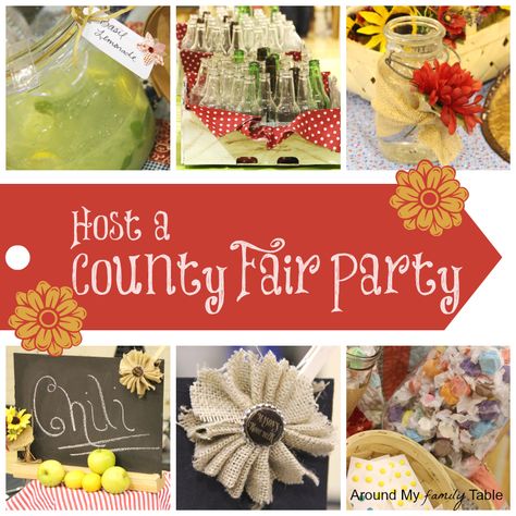 County Fair Crafts, State Fair Party, County Fair Party, County Fair Projects, Country Fair Party, County Fair Theme, Pioneer Party, County Fair Birthday, Fair Theme