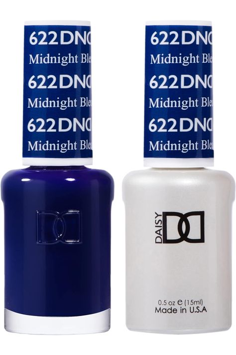 DND Gel Polish Set - 1 each of Blue Gel Polish and Blue Nail Polish, 622 Midnight, 0.5 Fl Oz Blue Gel Polish, Dnd Gel Polish, Blue Gel, Blue Nail Polish, Blue Nail, Blue Nails, Nails Inspiration, Gel Polish, Nail Polish