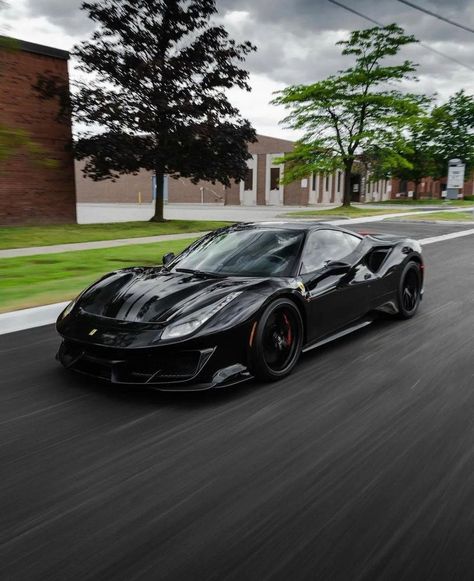 Ferrari 488 Pista Aesthetic, Ferrari 488 Pista Black, Billionaire Aesthetic, Ferrari Spider, Ferrari Collection, Luxury Car Photos, Ferrari Scuderia, High End Cars, Jaguar Car