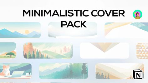 Notion Covers for pages & templates: Aesthetic Cover Pack Minimalistic Notion, Notion Template For Work, Notion Pages, Notion Workspace, Landscape Dark, Notion Cover, Student Dashboard, Templates Aesthetic, Aesthetic Notion