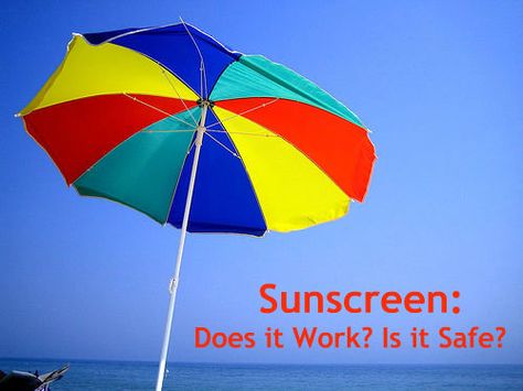 Sunscreen: Does It Work?  Is It Safe?  Another thing to research... Sunscreen Guide, The Beach Is Calling, Beach Is Calling, Types Of Skin, Beach Hacks, Going Natural, Beach Umbrella, Writing Life, Guest Posting