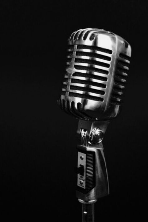 White Microphone Aesthetic, Mic Images, Black And White Microphone, Old Fashioned Microphone, Mic Aesthetic, Microphone Aesthetic, White Microphone, Old Microphone, Music Silhouette