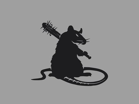 Double Headed Rat Tattoo, Rat Logo, Punk Rat, Two Headed Rat Tattoo, Rat Logo Design, Rat Tattoo Creepy, Punk Rat Tattoo, Rat Tattoo, Rat King