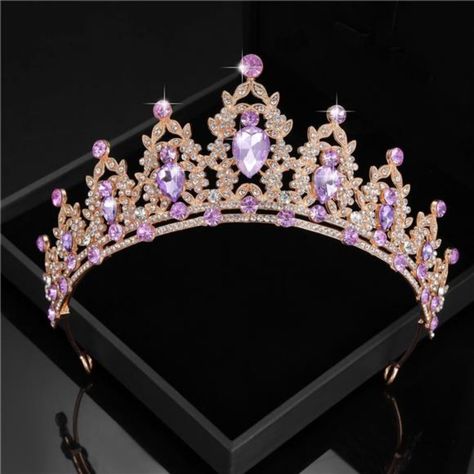 Material:Alloy & Rhinestone Dimensions: Dia 13-15 Cm Height 6 Cm Perfect Item For Your Wedding/Birthday Parties, Special Events, Etc Package Included:1 X Crown Tiaras Lilac Quinceanera Crown, Light Purple Quince Crown, Purple Quinceanera Crowns, Rapunzel Quinceanera, Rapunzel Quinceanera Theme, Rapunzel Quince, Sweet 16 Crowns, Purple Quinceanera Theme, Quince Crowns