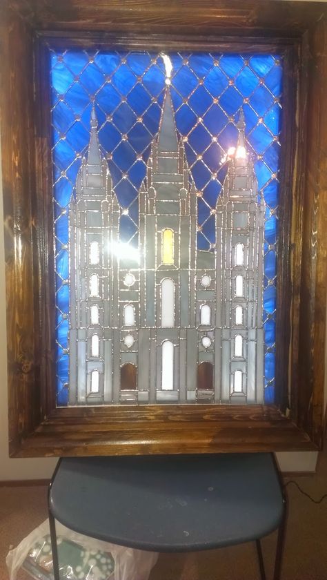 Cloissone Art, Stained Glass Spider Web, Stained Glass Spider, Straw Bale House, Salt Lake Temple, Lds Temple, Stained Glass Panel, Glass Projects, Window Insulation