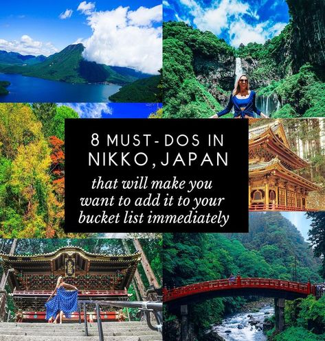 8 Must-Do's in Nikko, Japan That Will Make You Want To Add It To Your Bucket List Immediately - JetsetChristina Tokyo Adventure, Nikko Japan, Japan Autumn, Japan Bucket List, Day Trips From Tokyo, Japanese Travel, Japan Itinerary, Turning Japanese, Honey Moon